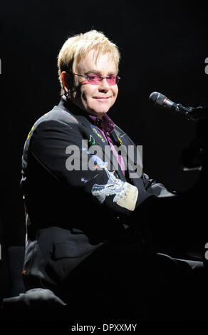 Mar 07, 2009 - Charlotte, North Carolina, USA - Musician ELTON JOHN performs live as his 2009 Face 2 Face tour with Billy Joel makes a stop to a sold out audience at The Time Warner Cable Arena located in downtown Charlotte. (Credit Image: © Jason Moore/ZUMA Press) Stock Photo