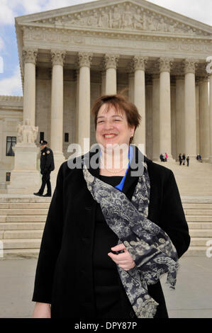 March 20, 2009 - Washington, DC, USA - ELENA KAGAN, former dean of the Harvard Law School, arrives at the Supreme Court to be sworn in as the 45th U.S. Solicitor General, the first woman to hold the post.  Kagan was sworn in by Chief Justice John Roberts Jr. in his chambers. (Credit Image: © Jay Mallin/ZUMA Press) Stock Photo