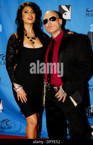 Jan 10, 2009 - Las Vegas, Nevada, USA - Adult film star and Feb. 2000 Penthouse Pet of the month, TERA PATRICK (L) and husband rocker husband EVAN SEINFELD (R) on the red carpet for the 26th annual AVN awards at the Mandalay Bay Hotel and Casino. (Credit Image: © Valerie Nerres/ZUMA Press) Stock Photo