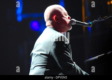Feb 14, 2009 - Las Vegas, Nevada, USA - Musician BILLY JOEL performing live in concert at the MGM Garden Arena supporting his new album 'The Stranger' and his 30th anniversary tour. (Credit Image: © Valerie Nerres/ZUMA Press) Stock Photo