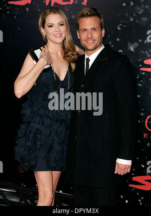 Dec 17, 2008 - Hollywood, California, USA - Actress JACINDA BARRETT & Actor GABRIEL MACHT arriving to 'The Spirit' Los Angeles Premiere held at Mann Chinese Theatre. (Credit Image: © Lisa O'Connor/ZUMA Press) Stock Photo