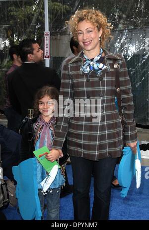 Mar 22, 2009 - Universal City, California, USA - Actress ALEX KINGSTON & Daughter SALOME arriving to the 'Monsters VS Aliens' Los Angeles Premiere held at the Gibson Amphitheatre. (Credit Image: Â© Lisa O'Connor/ZUMA Press) Stock Photo