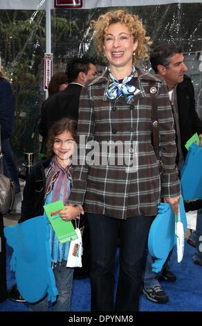 Mar 22, 2009 - Universal City, California, USA - Actress ALEX KINGSTON & Daughter SALOME arriving to the 'Monsters VS Aliens' Los Angeles Premiere held at the Gibson Amphitheatre. (Credit Image: Â© Lisa O'Connor/ZUMA Press) Stock Photo