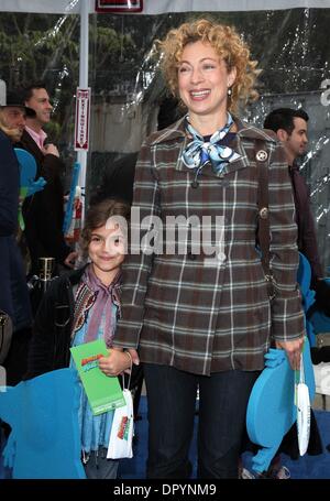 Mar 22, 2009 - Universal City, California, USA - Actress ALEX KINGSTON & Daughter SALOME arriving to the 'Monsters VS Aliens' Los Angeles Premiere held at the Gibson Amphitheatre. (Credit Image: Â© Lisa O'Connor/ZUMA Press) Stock Photo