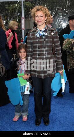 Mar 22, 2009 - Universal City, California, USA - Actress ALEX KINGSTON & Daughter SALOME arriving to the 'Monsters VS Aliens' Los Angeles Premiere held at the Gibson Amphitheatre. (Credit Image: Â© Lisa O'Connor/ZUMA Press) Stock Photo