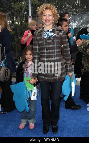 Mar 22, 2009 - Universal City, California, USA - Actress ALEX KINGSTON & Daughter SALOME arriving to the 'Monsters VS Aliens' Los Angeles Premiere held at the Gibson Amphitheatre. (Credit Image: Â© Lisa O'Connor/ZUMA Press) Stock Photo