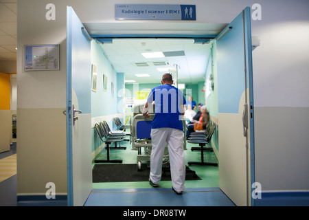 HOSPITAL WAITING ROOM Stock Photo