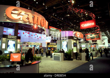 Jan 10, 2009 - Las Vegas, Nevada, USA - Canon area inside the Las Vegas Convention Center. CES, The Consumer Electronics Show is the world's largest consumer technology tradeshow. (Credit Image: © Karl Polverino/ZUMA Press) Stock Photo