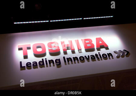 Jan 10, 2009 - Las Vegas, Nevada, USA - Toshiba Banner in the Las Vegas Conference Center at CES.,The Consumer Electronics Show, the world's largest consumer technology tradeshow. (Credit Image: © Karl Polverino/ZUMA Press) Stock Photo