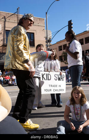 Jan 18, 2009 - Pasadena, California, USA - Kid swappers during the 32nd annual Doo Dah Parade, a popular farcical and flamboyant parade. (Credit Image: © Karl Polverino/ZUMA Press) Stock Photo