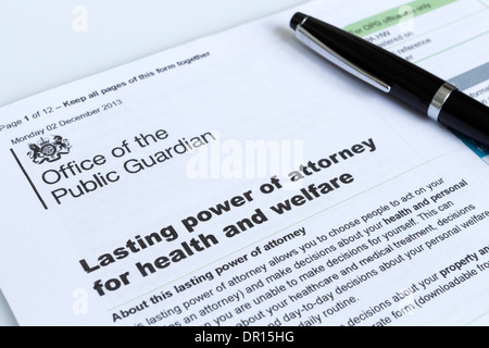 Lasting power of attorney forms