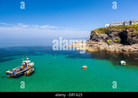 Fishing Boat, Port Isaac (Porthysek), north Cornwall, England, United Kingdom. Stock Photo