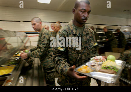 November 27, 2008, San Diego, California, USA Marine recruits at MCRD ...