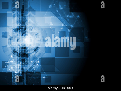 Abstract dark technology background. Vector illustration eps 10 Stock Photo