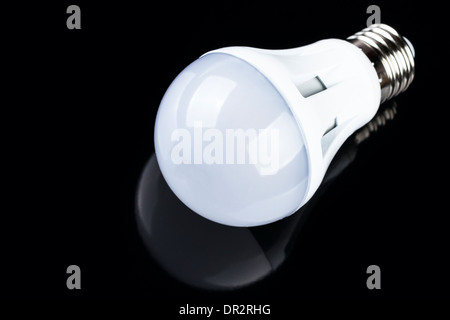 LED bulb isolated on black background Stock Photo