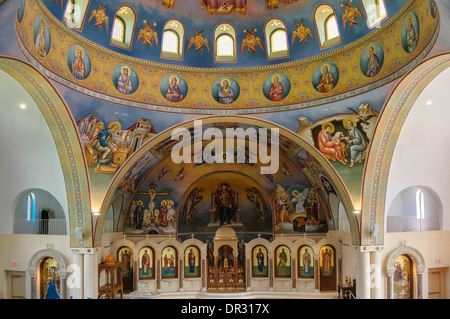 Saints Peter and Paul Antiochian Orthodox Church, 10620 River Road, Potomac, Maryland Stock Photo