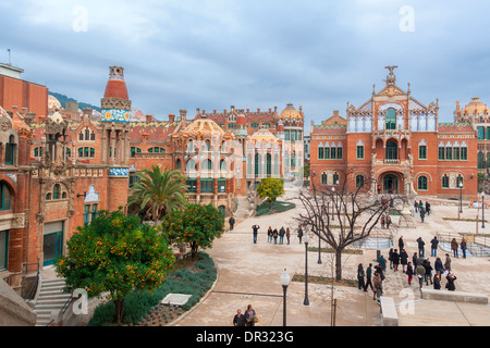 Hospital de la Santa Creu i de Sant Pau, Barcelona, Spain Stock Photo