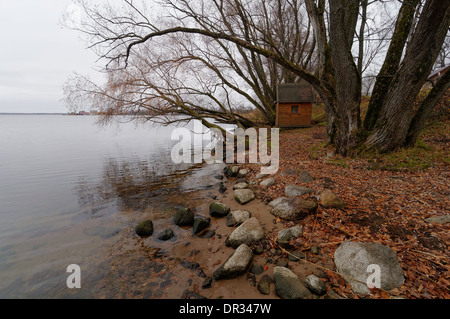 Shore of Seliger lake near Ostashkov, Tver region, Russia Stock Photo