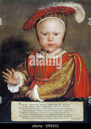 Portrait of Prince Edward as a child, later King Edward VI of England Stock Photo