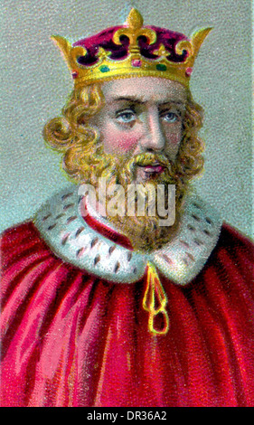 King Alfred the Great, King of Wessex from 871 to 899. Stock Photo