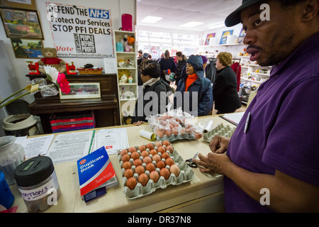 The Lewisham Food Bank in New Cross, London, UK. Stock Photo