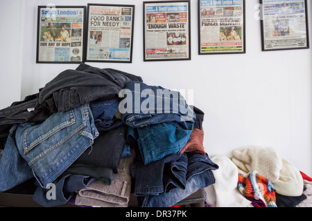 The Lewisham Food Bank in New Cross, London, UK. Stock Photo