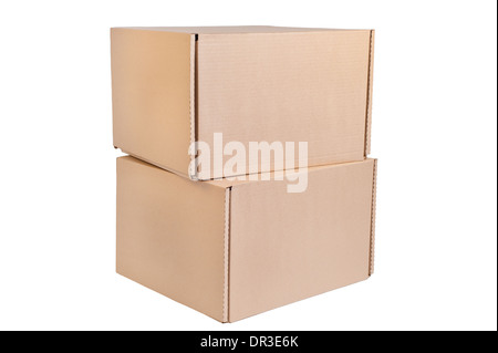 Stack of cardboard boxes Stock Photo