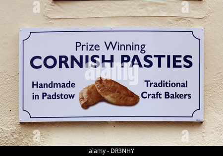 The Chough Bakery, Padstow, Cornwall, makers of genuine Cornish Pasties with owner Elaine Ead Stock Photo