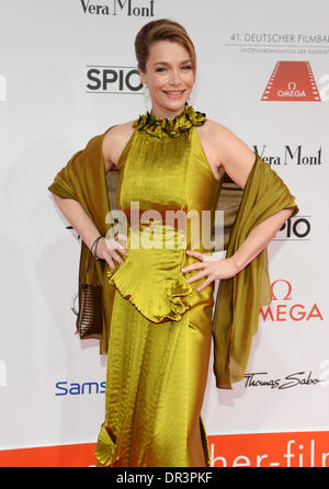 Munich, Germany. 18th Jan, 2014. Actress Aglaia Szyszkowitz attends the 41st German Filmball in the hotel Bayerischer Hof in Munich, Germany, 18 January 2014. Photo: Robias Hase/dpa/Alamy Live News Stock Photo