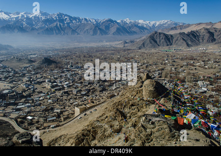 Townscape of Leh, India Stock Photo
