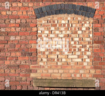 Bricked up window Stock Photo