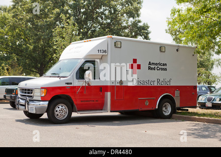 American Red Cross Disaster Relief truck - Washington, DC USA Stock Photo