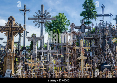 Hill of Crosses, Lithuania Stock Photo