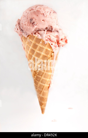 Ice cream in a cone Stock Photo