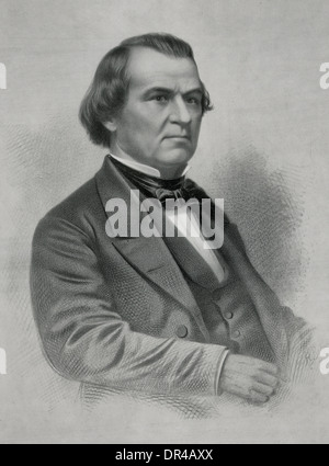 Andrew Johnson - 17th President of the USA 1865 - 1869 Stock Photo