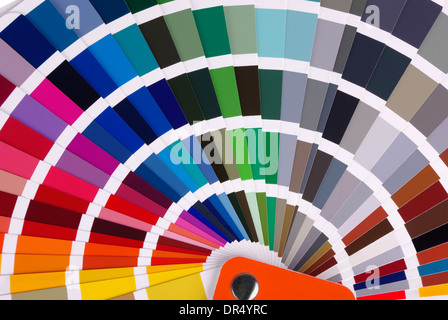 Color chart close-up Stock Photo