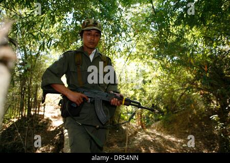Karen National Union KNU rebels rebel Birma Stock Photo