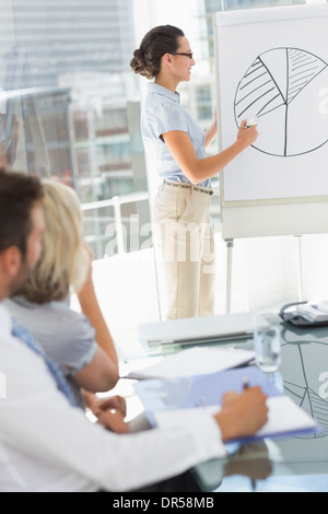 Business people in office at presentation Stock Photo