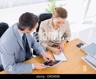 Smartly dressed colleagues in business meeting Stock Photo