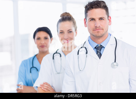 Portrait of confident happy group of doctors Stock Photo