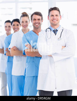 Portrait of confident happy group of doctors Stock Photo