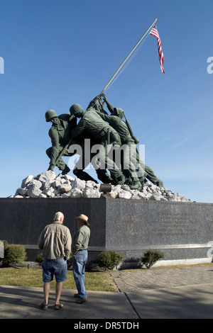 Iwo Jima Monument at Harlingen, Texas. This is the original from which the duplicate was cast and erected in Washington D.C. Stock Photo