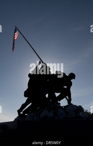 Iwo Jima Monument at Harlingen, Texas. This is the original from which the duplicate was cast and erected at Arlington National Stock Photo