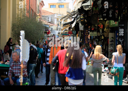 europe greece athens monastiraki a view of adrianou street in the flea market Stock Photo