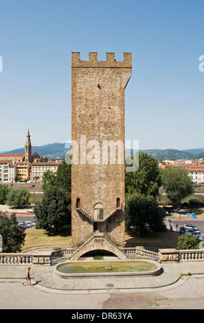 Torre San Niccolo tower and gate, Florence, Tuscany, Italy Stock Photo