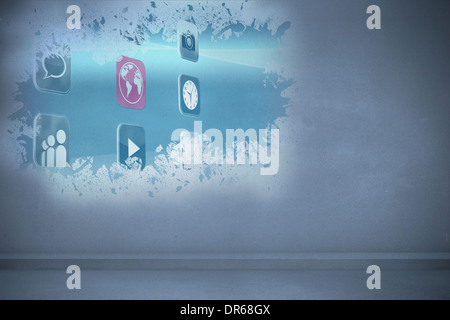 Splash showing applications Stock Photo