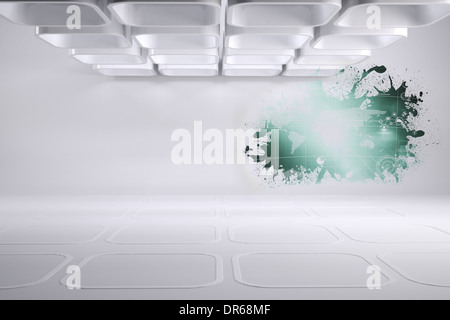 Splash showing technology interface Stock Photo