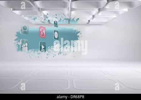 Splash showing applications Stock Photo
