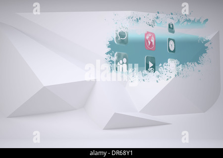 Splash showing applications Stock Photo