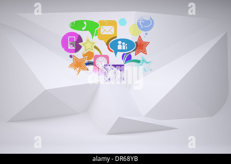 Splash showing applications Stock Photo
